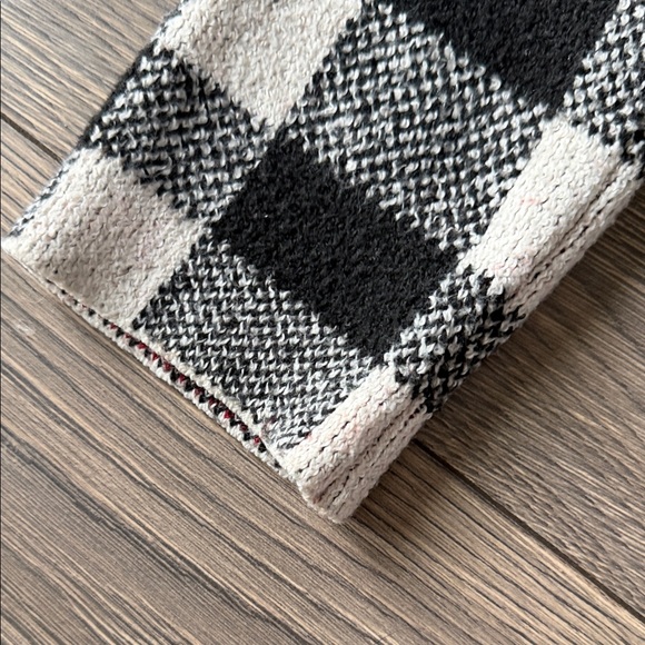 Christian Siriano Black and Red Plaid Turtleneck Sweater - Picture 7 of 9